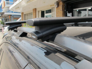 ขายึดแร็คหลังคา Thule Roof rail ประกอบด้วย ชุดขาจับแร็ค thule 775 + ชุดคานขวาง thule wingbar แร็คจักรยานกระบะไม่ถอดล้อ rackหลังคารถ ทูเล่ THULE thailand