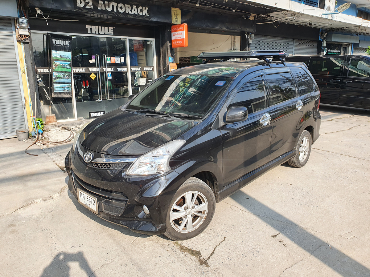 Toyota Avanza ติดตั้ง แร็คหลังคา CARRYBOY Roofrack รุ่น CB535B 100x100 cm