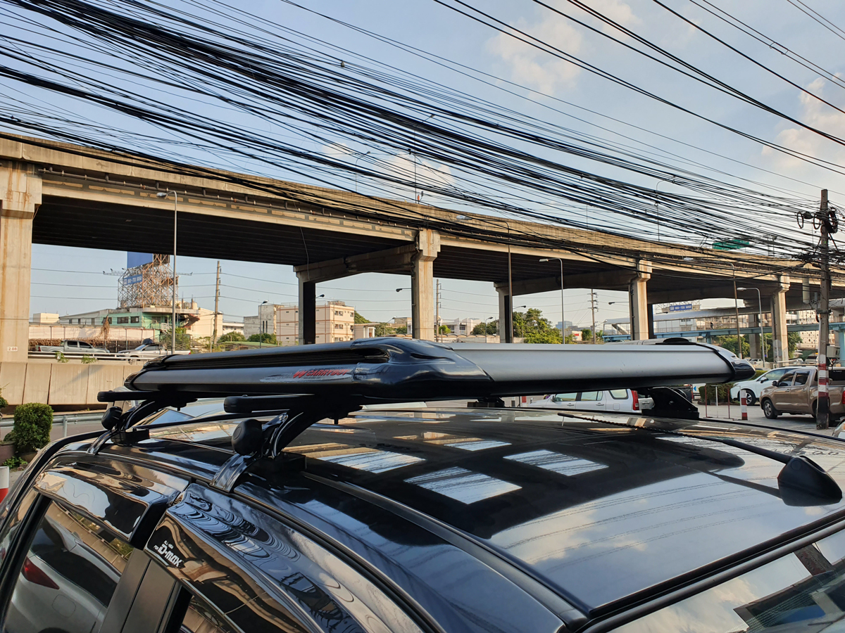 Isuzu D-Max ติดตั้ง ถาดวางของบนหลังคา CARRYBOY Roofrack รุ่น CB535B 100x100 cm