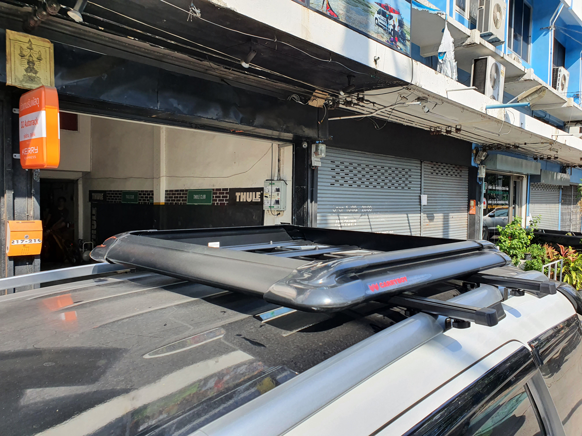 Suzuki XL7 ติดตั้ง ถาดวางของบนหลังคา CARRYBOY Roofrack รุ่น CB535B 100x100 cm