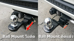 towbar hitch Chevrolet Captiva จากโรงงานยื่นออกมา ทางร้านบริการตัดให้สั้น ตามความต้องการลูกค้า