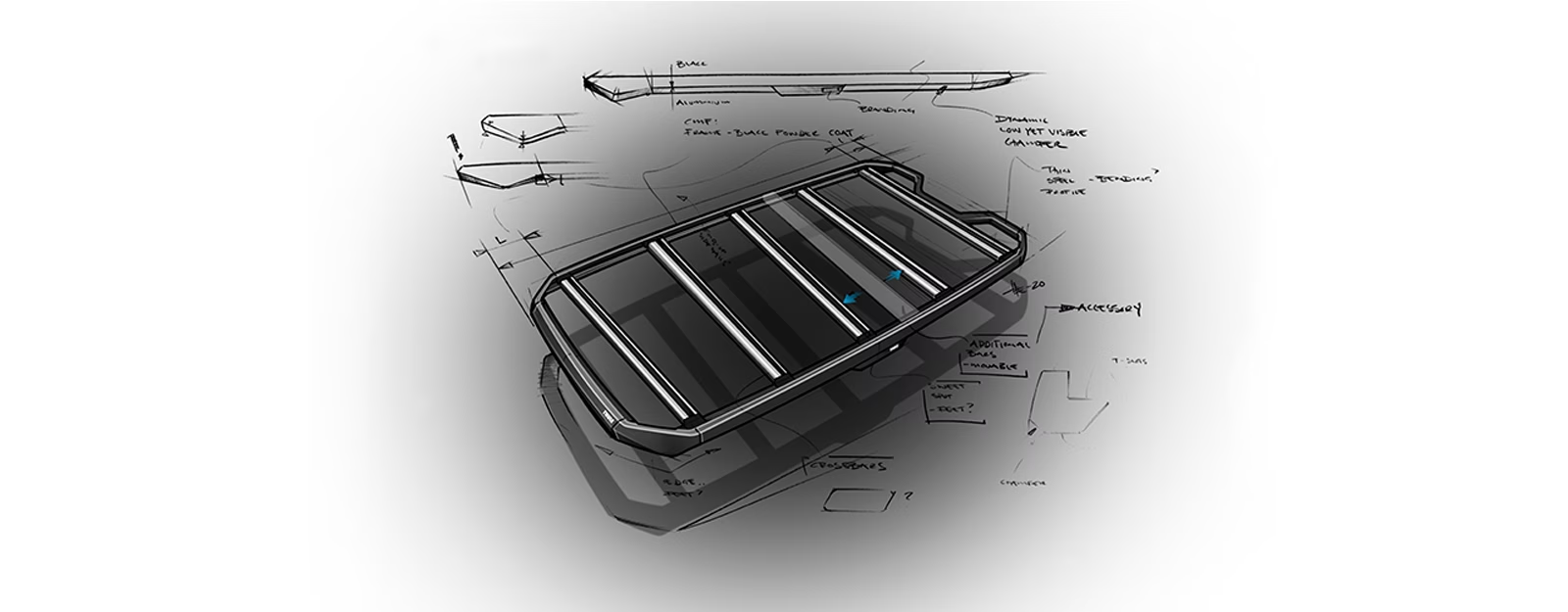 แร็คหลังคามือสอง THULE CapRock Roof Platform แร็คหลังคา